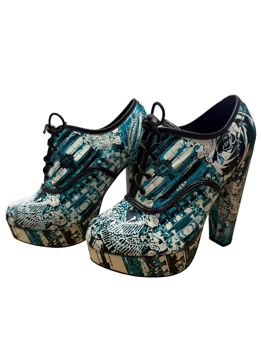 IRON FIST CHANDELIER OXFORD Lace Up Platform Shoes Heels